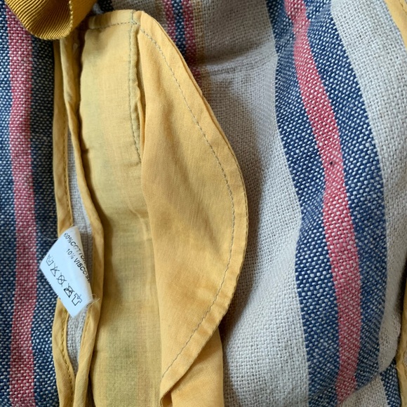 Unisex Tia Cibani Striped Linen/Cotton Jacket, Sz 5/6 - Picture 6 of 10